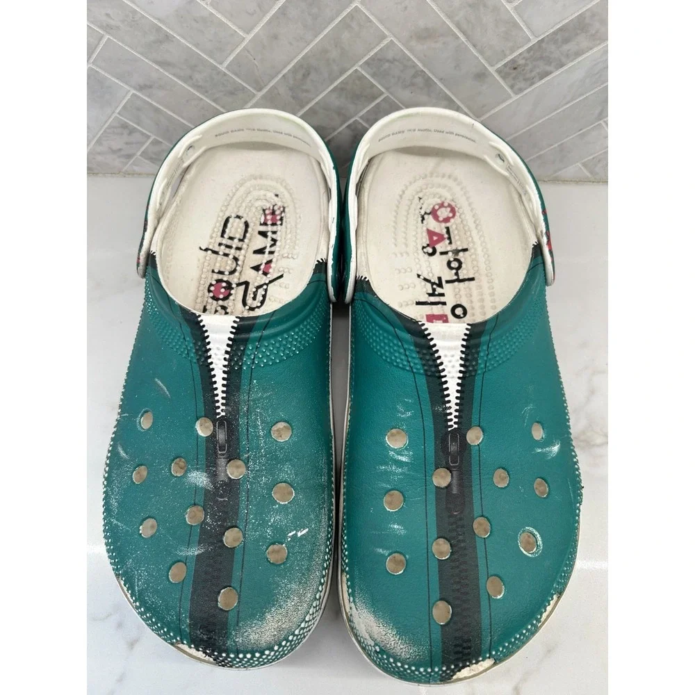 Crocs Classic Clog Squid Game Mens Size‎ 9 Green Shoes Slip On Sandals